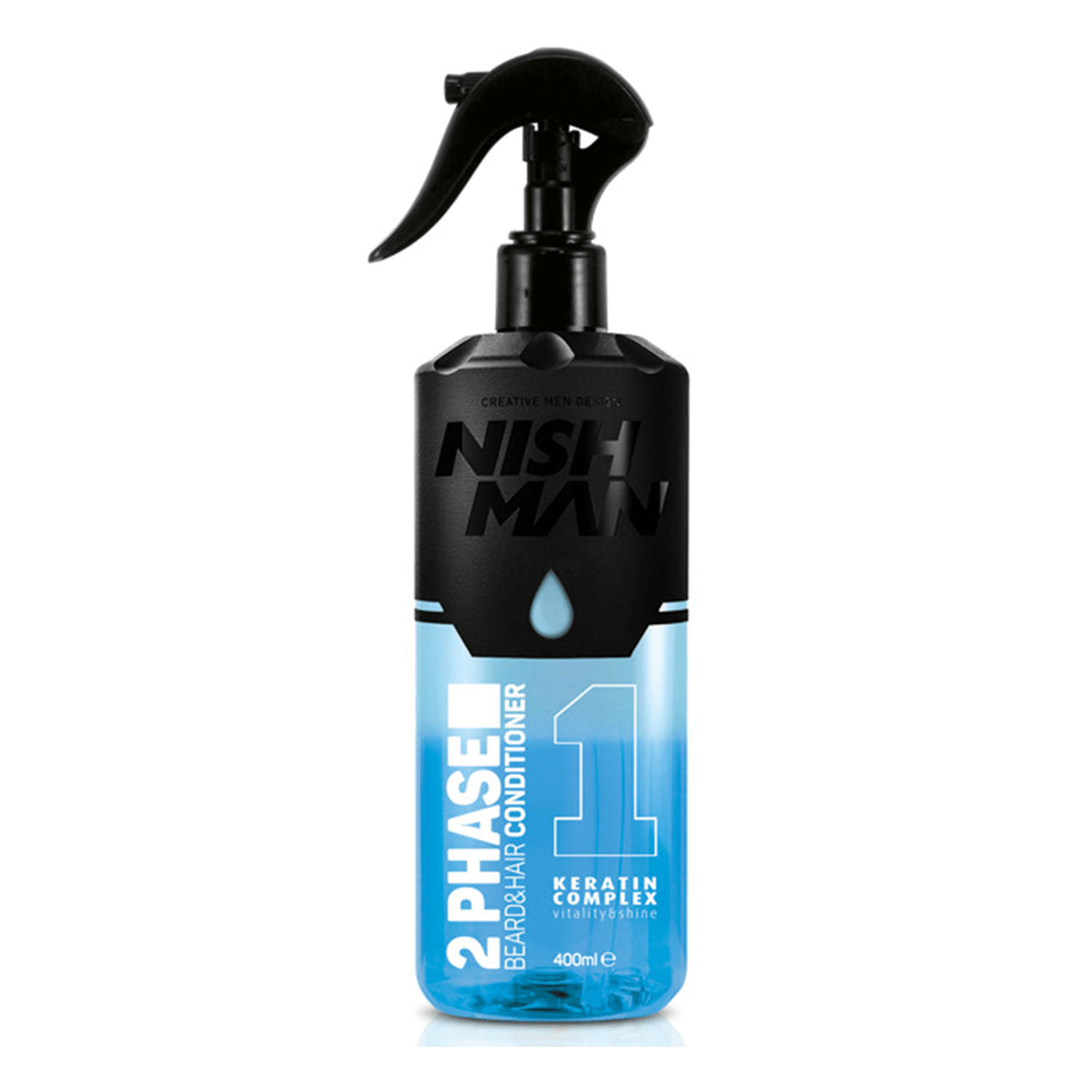 NISHMAN 2 Phasen Beard & Hair Conditioner 01 - KERATIN, 400 ml