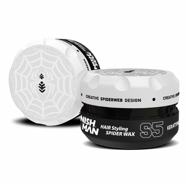 NISHMAN S5 Hair Styling Spider Wax  - Weiß 150 ml XL