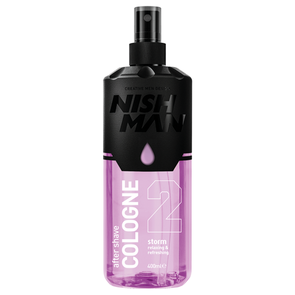 NISHMAN 02 After Shave Cologne 70° Alkohol desinfizierend - Storm 400 ml XL