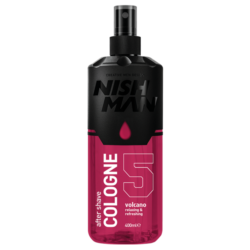 NISHMAN 05 After Shave Cologne  70° Alkohol desinfizierend - Volcano 400 ml XL