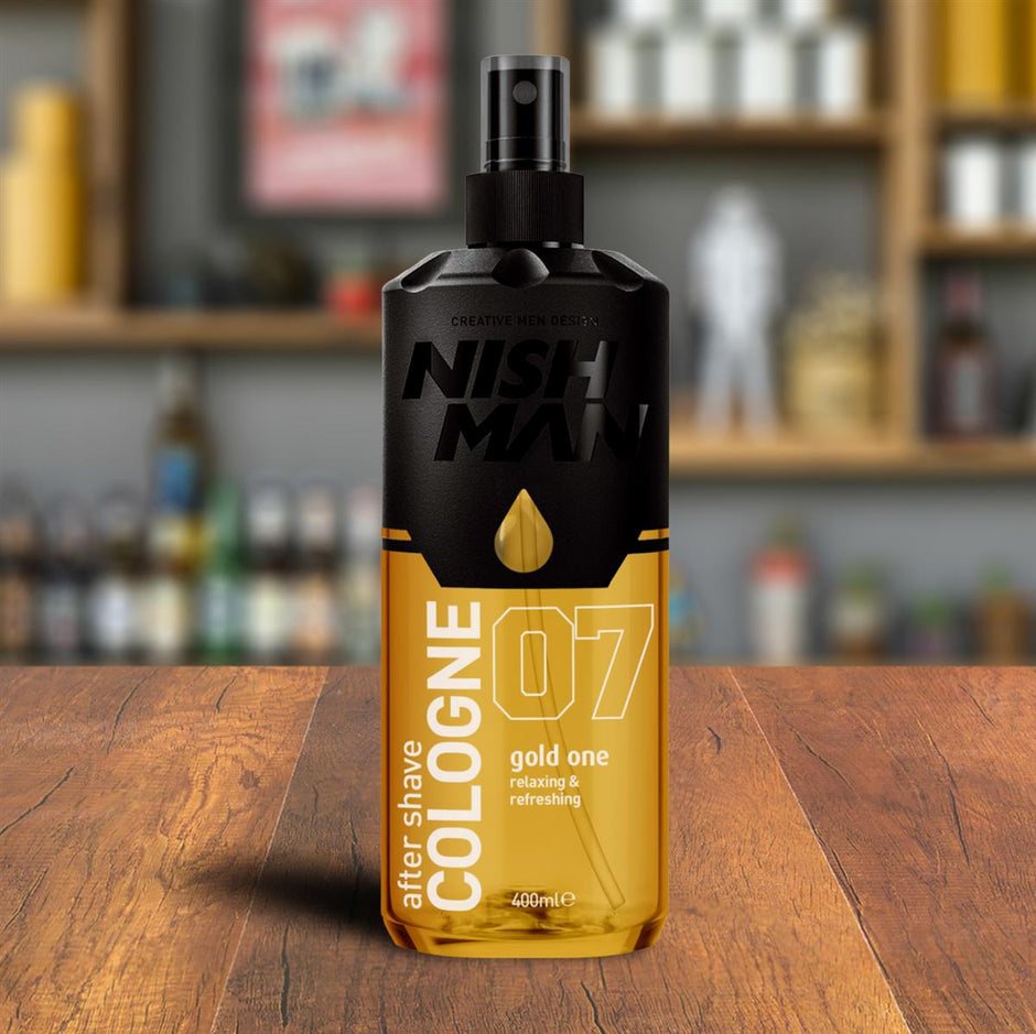 NISHMAN 07 After Shave Cologne 70° Alkohol - Gold One 400 ml XL