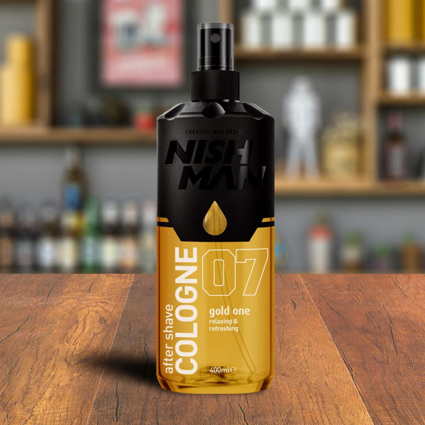 NISHMAN 07 After Shave Cologne 70° Alkohol - Gold One 400 ml XL