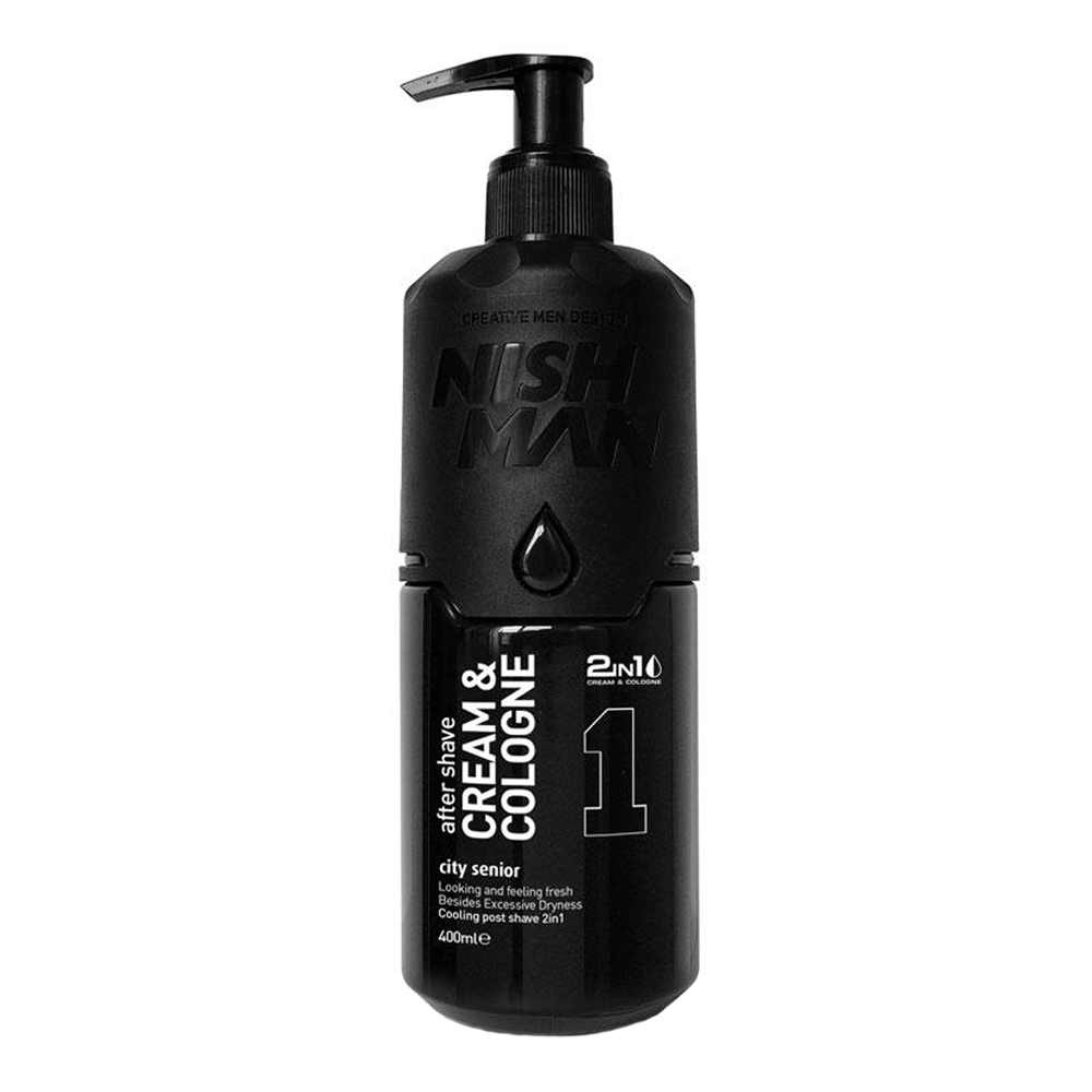 NISHMAN 01 After Shave Cream & Cologne - City Senior black 400 ml XL