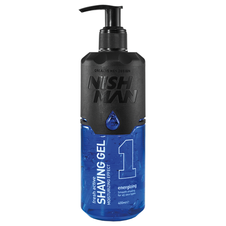NISHMAN Shaving Gel 1 Fresh Active Rasiergel Energizing 400 ml
