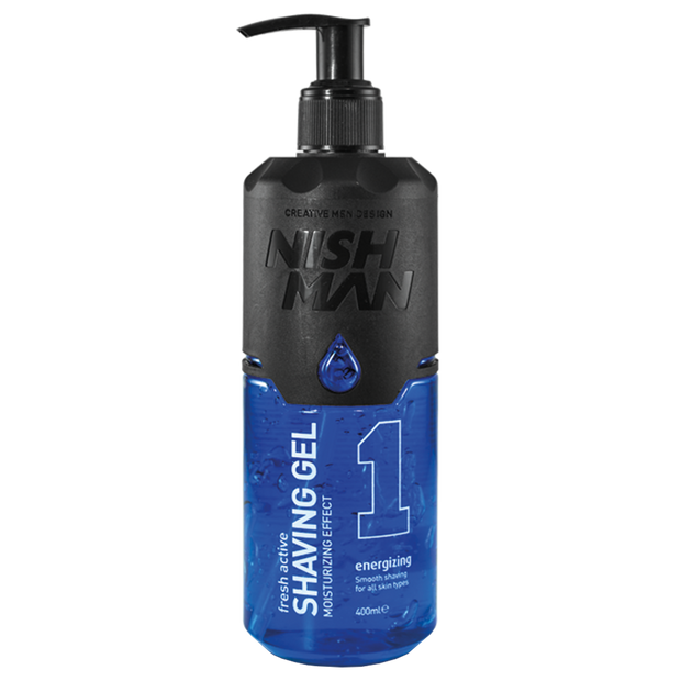 NISHMAN Shaving Gel 1 Fresh Active Rasiergel Energizing 400 ml
