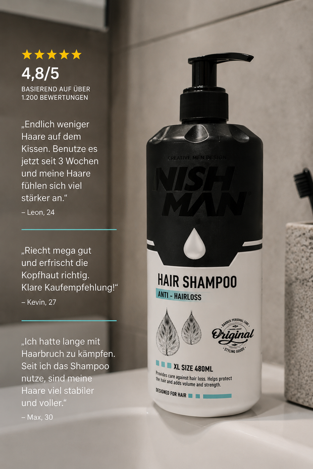 NISHMAN Anti-Haarausfall Shampoo 480 ml