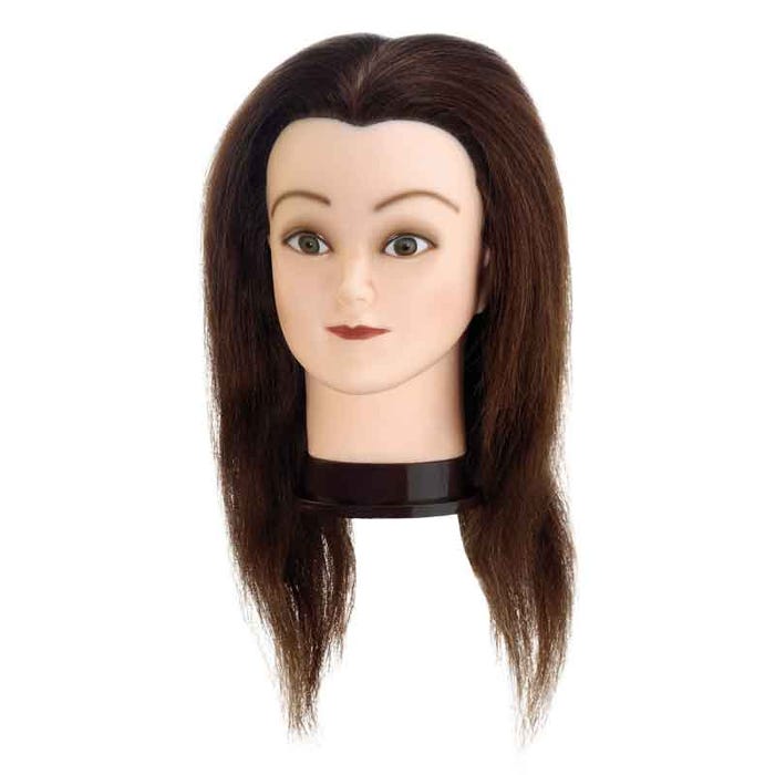 Comair Üb.kopf Emily 35cm braun Echthaar Übungskopf