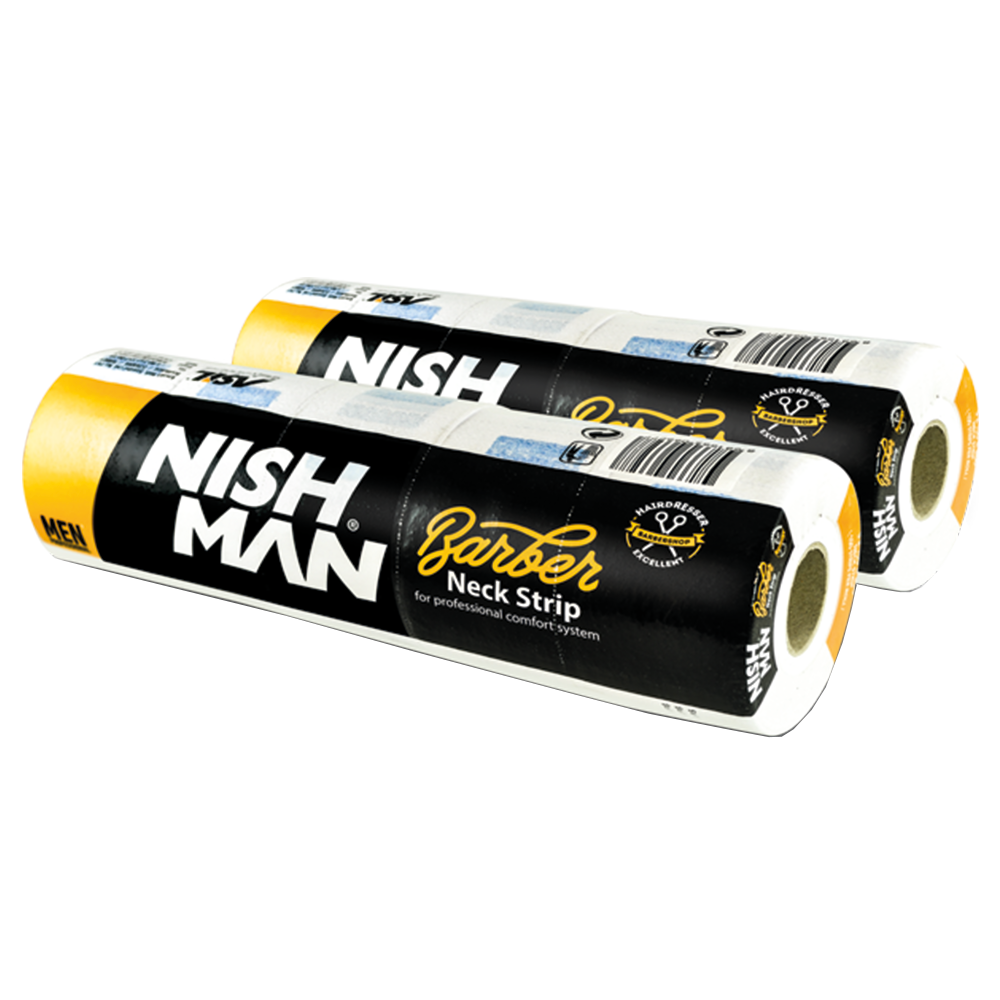 NISHMAN Professional Halsschutzkrause Barber Neck Paper 1 Stange 5 x 100 Stk.