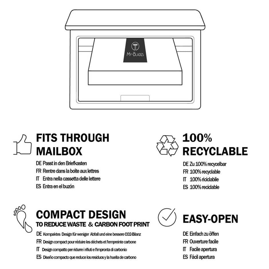 My-Blades Rasierklingen für Gillette Mach3, 16 Ersatzklingen