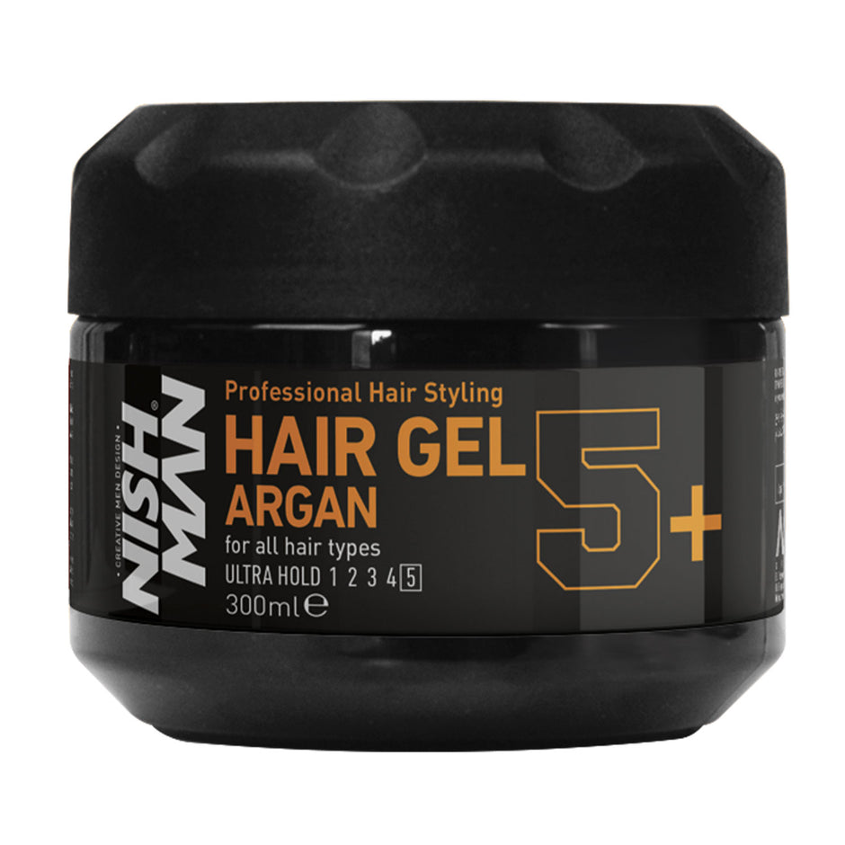 NISHMAN Hair Gel Argan 5+ ultra hold 300 ml