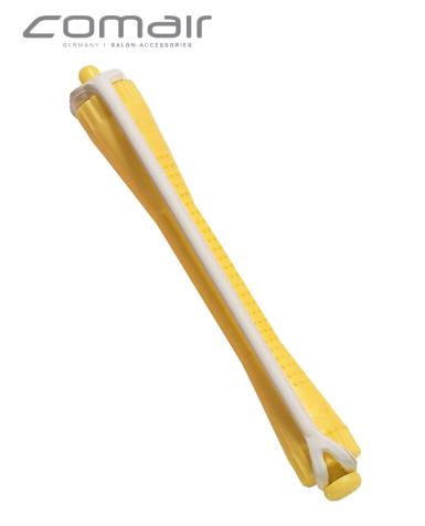 Comair KW-Wkl.12er m.Rundgummi 8mm gelb  Länge 91mm Kaltwellwickler