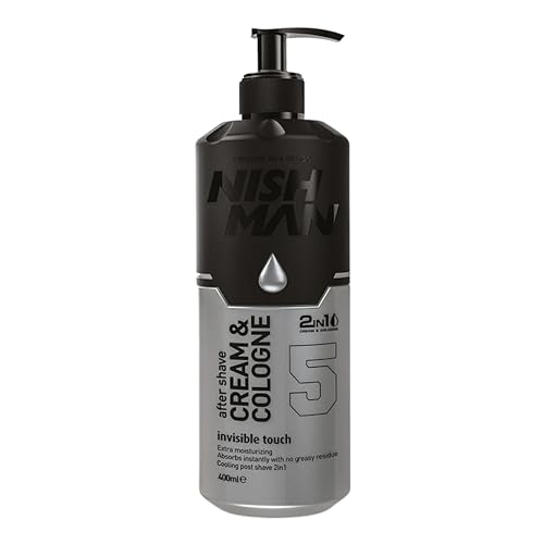 NISHMAN 05 After Shave Cream & Cologne - Invisible Touch silver 400 ml XL