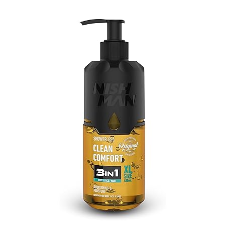 NISHMAN Shower Gel Clean Comfort 3in1 480 ml