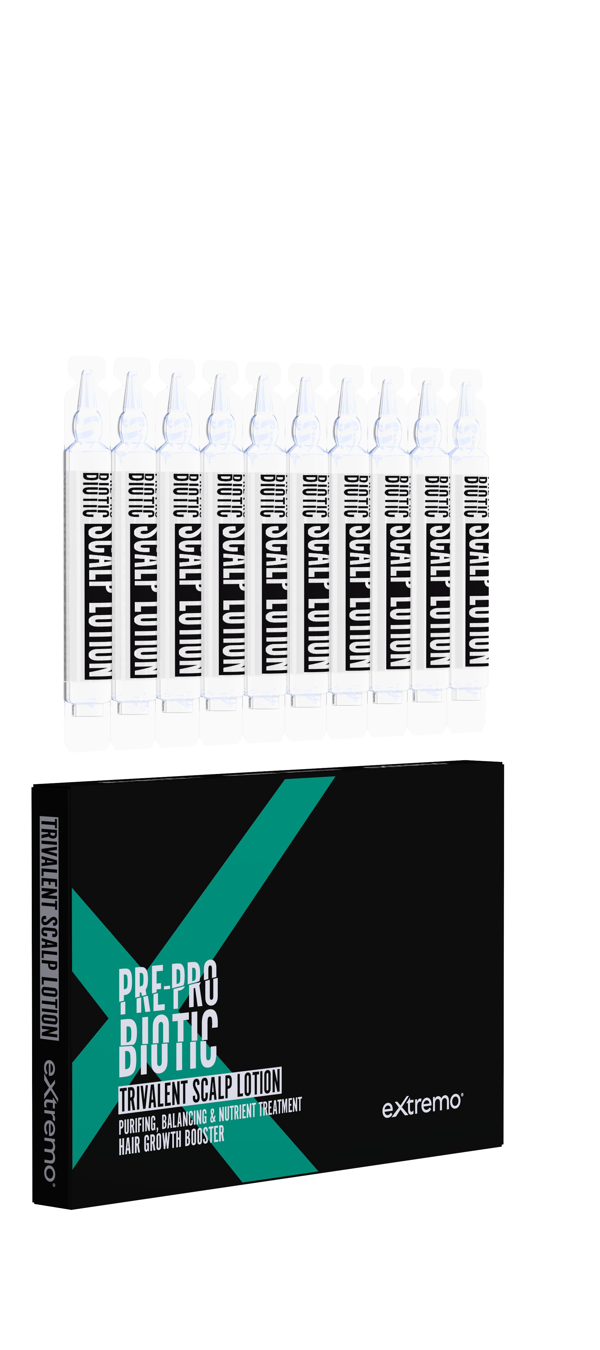 Extremo PRE-PRO BIOTIC Lotion Trivalent – Kopfhautlotion / Trivalent Scalp Lotion – 10 x 10 ml