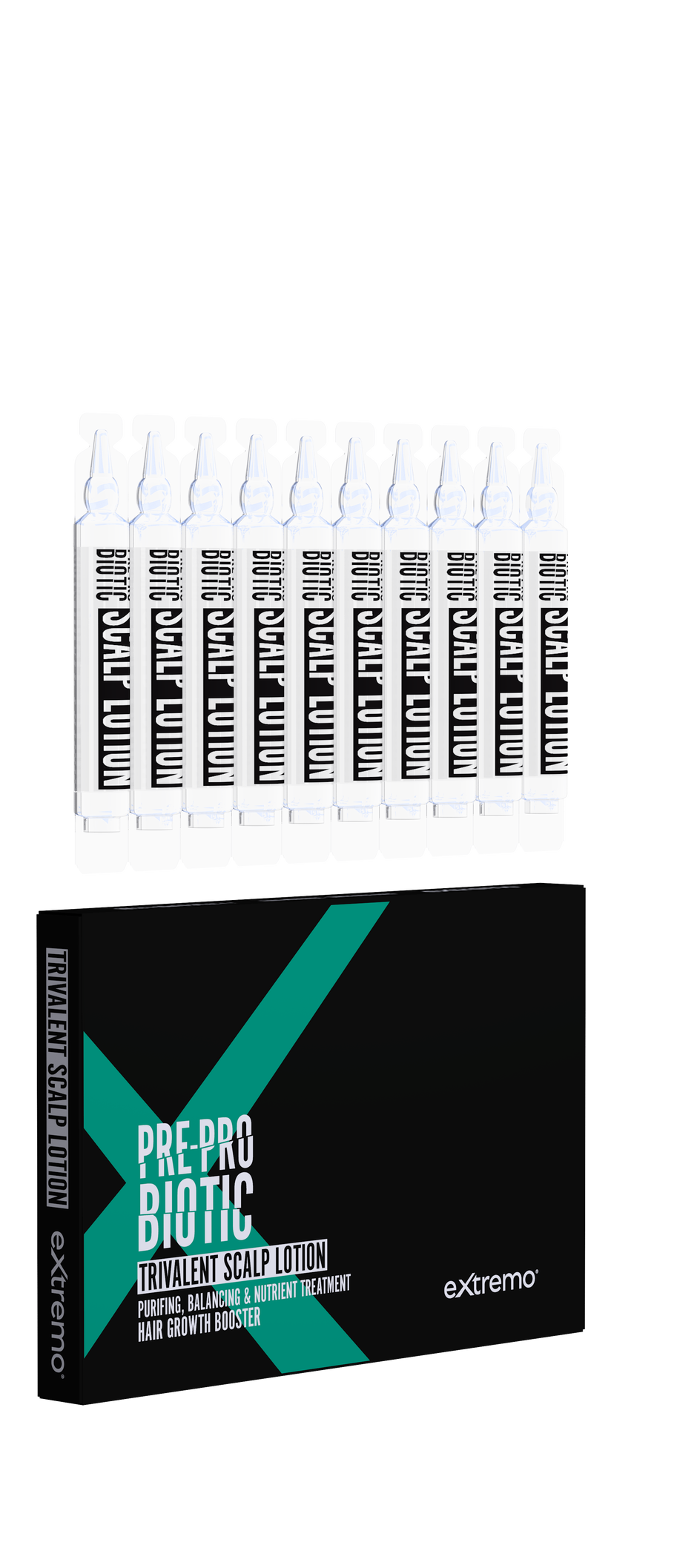 Extremo PRE-PRO BIOTIC Lotion Trivalent – Kopfhautlotion / Trivalent Scalp Lotion – 10 x 10 ml