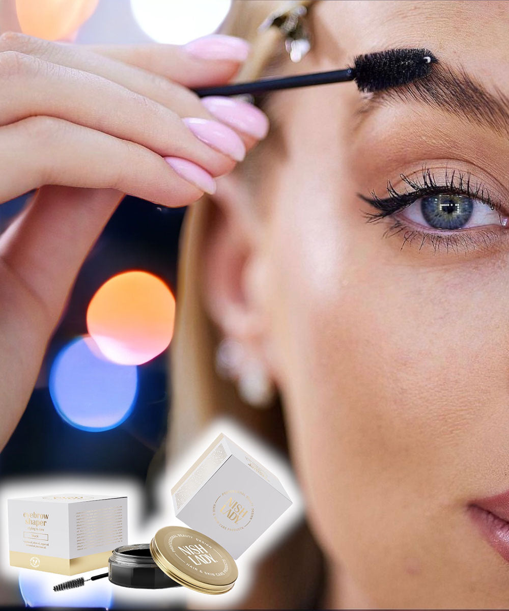 NISHLADY Augenbrauenformer Brow Gel Schwarz 50ml