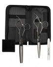 Olivia Garden 2er Set OG Xtreme Matt Black Haarschere 5,75 Zoll + Effi 6,35 Zoll