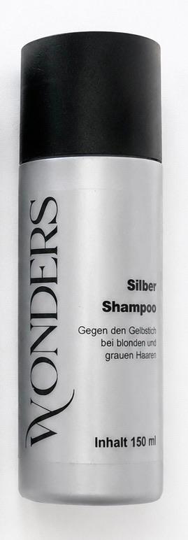 WONDERS Silber Shampoo 150 ml – Anti Yellow Shampoo gegen Gelbstich für blondes, graues und silbernes Haar